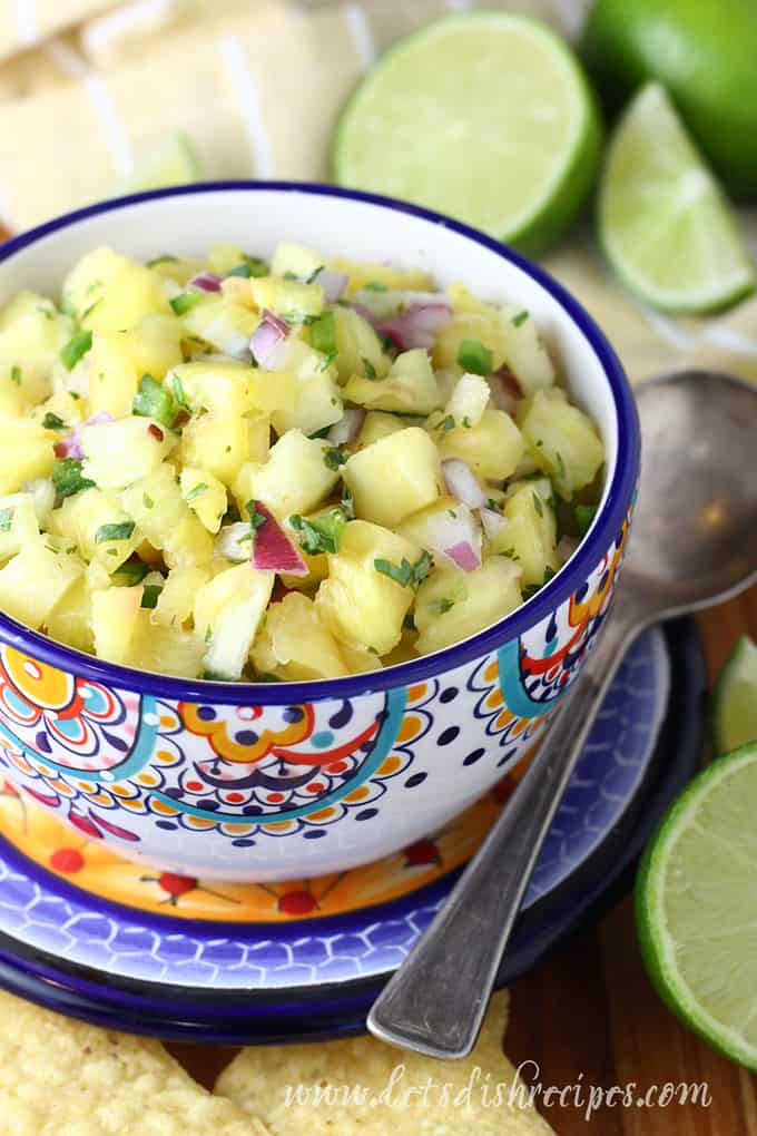 Fresh Pineapple Mint Salsa