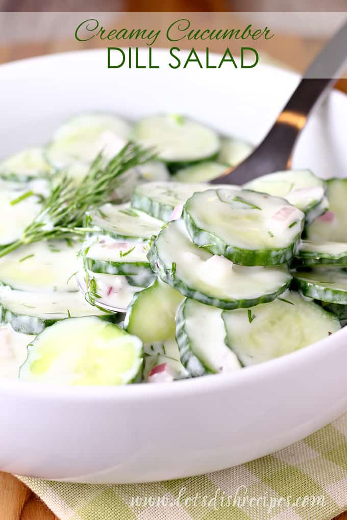 Creamy Dill Cucumber Salad