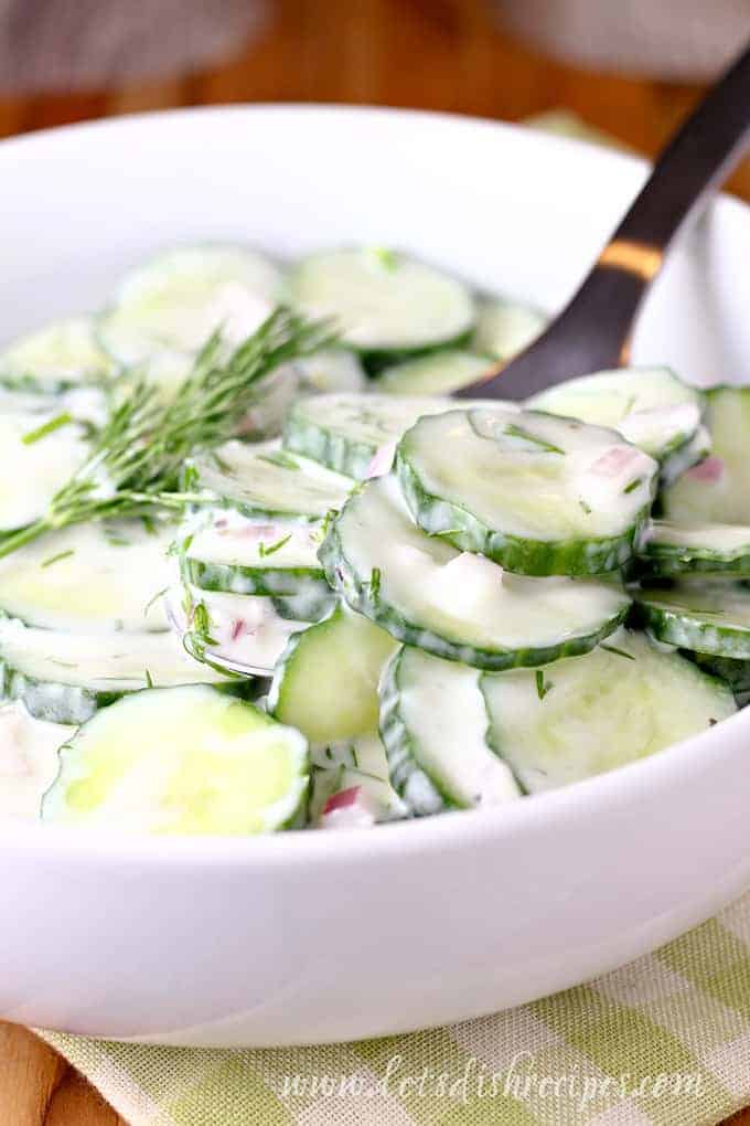 Creamy Dill Cucumber Salad