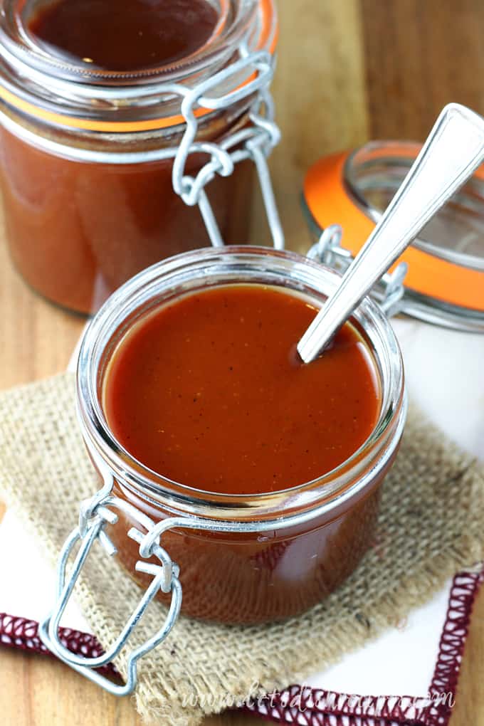 Roasted Rhubarb Barbecue Sauce