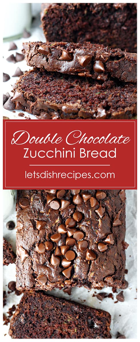 Double Chocolate Zucchini Bread Pin 1