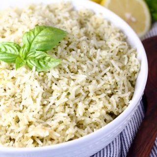 Lemon Parmesan Pesto Rice