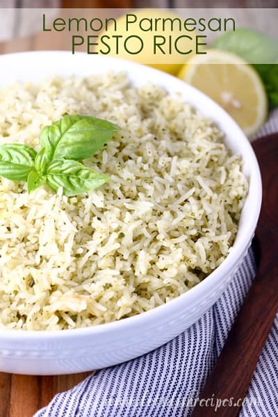 Lemon Parmesan Pesto Rice