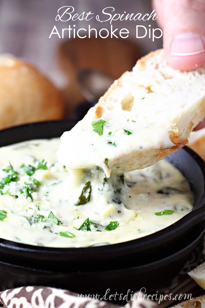 Skillet Spinach Artichoke Dip