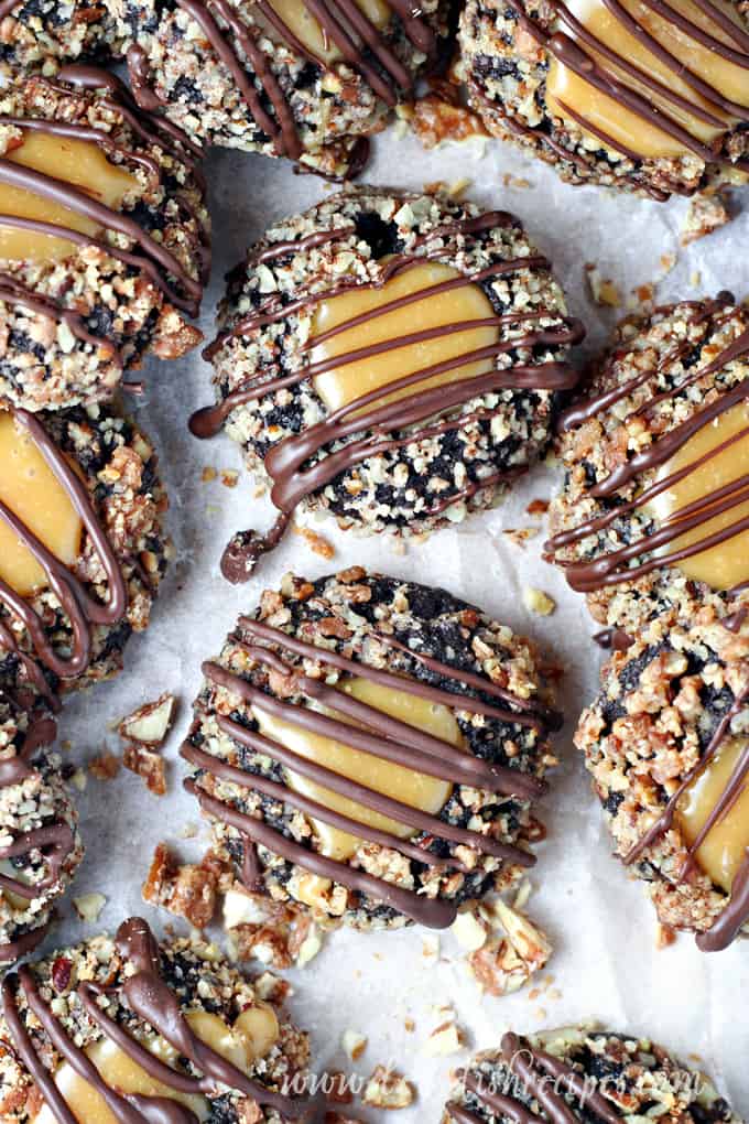 Turtle Thumbprint Cookies