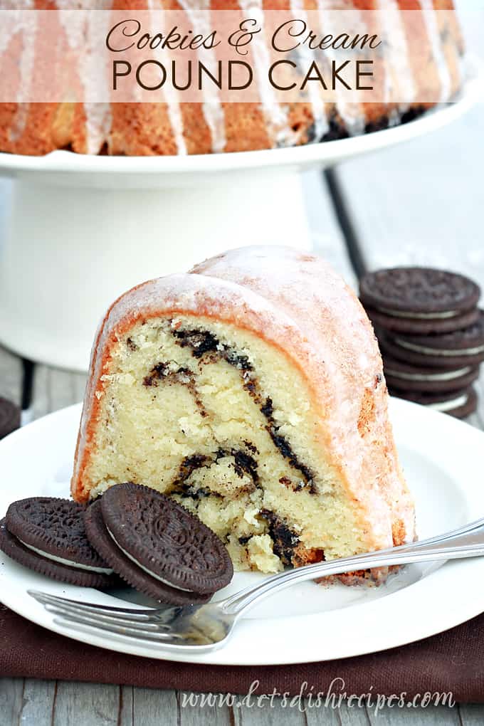 Cookies and Cream Pound Cake