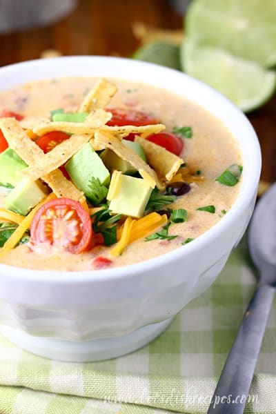 Creamy Chicken Tortilla Soup