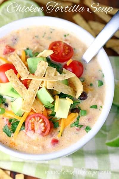 Creamy Chicken Tortilla Soup