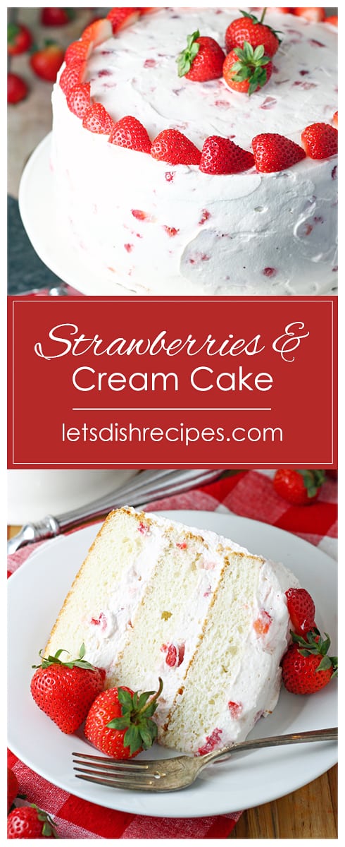 Strawberries & Cream Cake