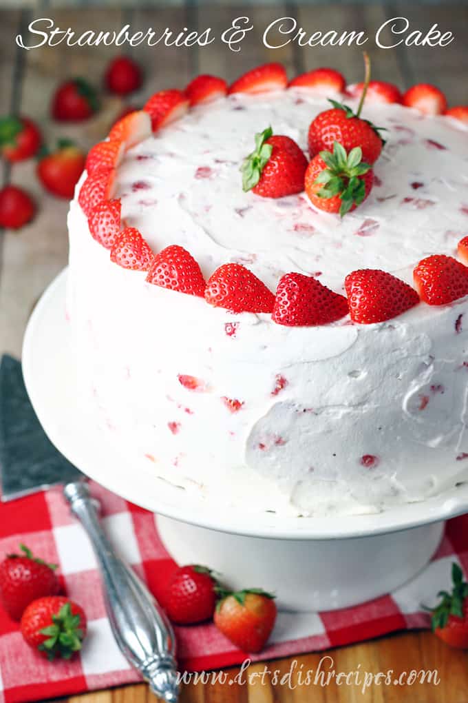 Strawberries & Cream Cake