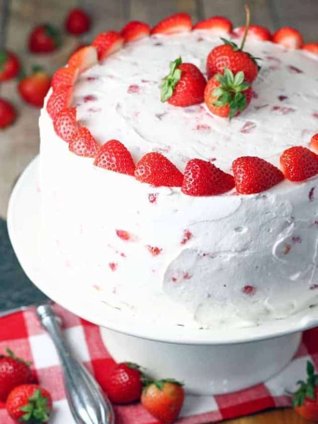 Strawberries & Cream Cake