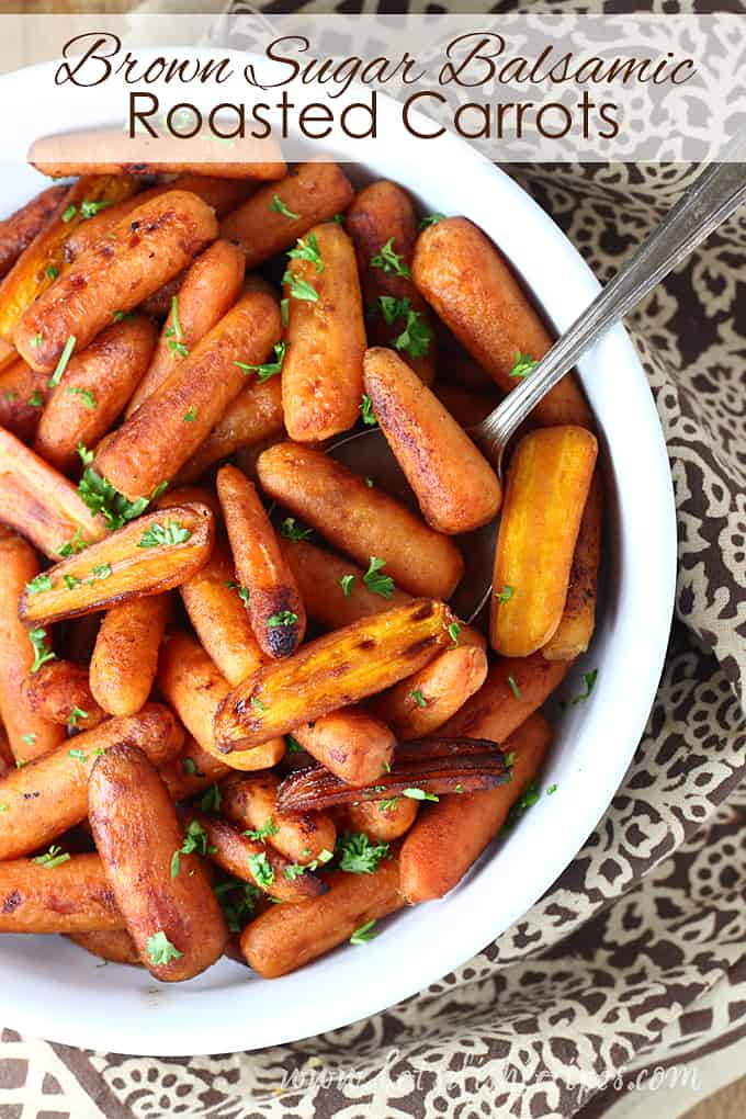 Brown Sugar Balsamic Roasted Baby Carrots