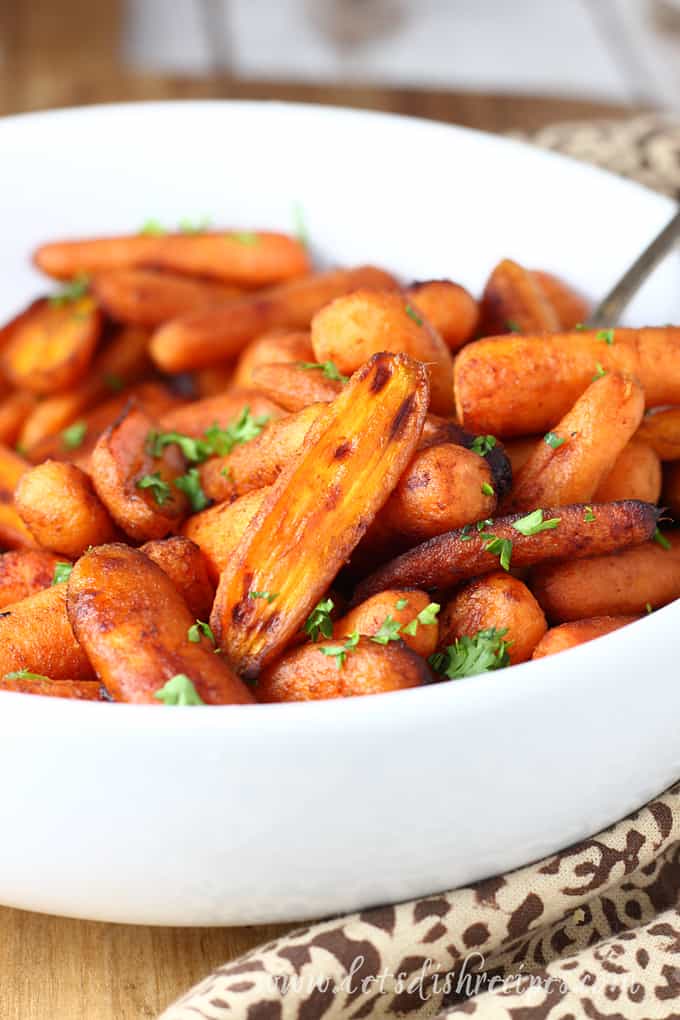 Brown Sugar Balsamic Roasted Baby Carrots