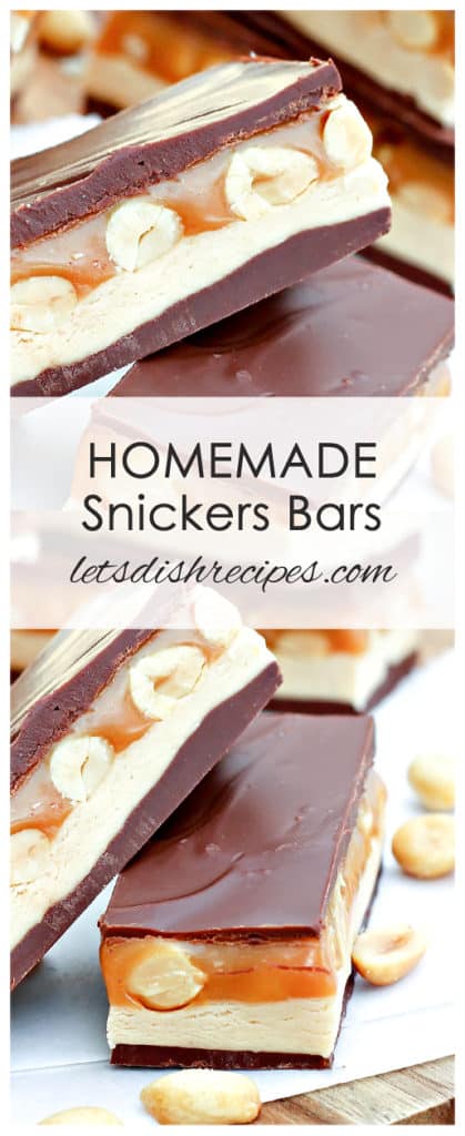 Homemade Snickers Bars