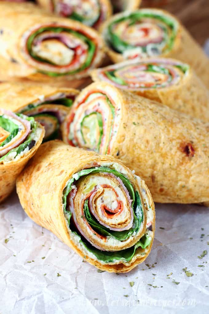 Italian Sub Sandwich Tortilla Pinwheels