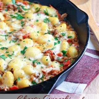 Cheesy Sausage Gnocchi Skil