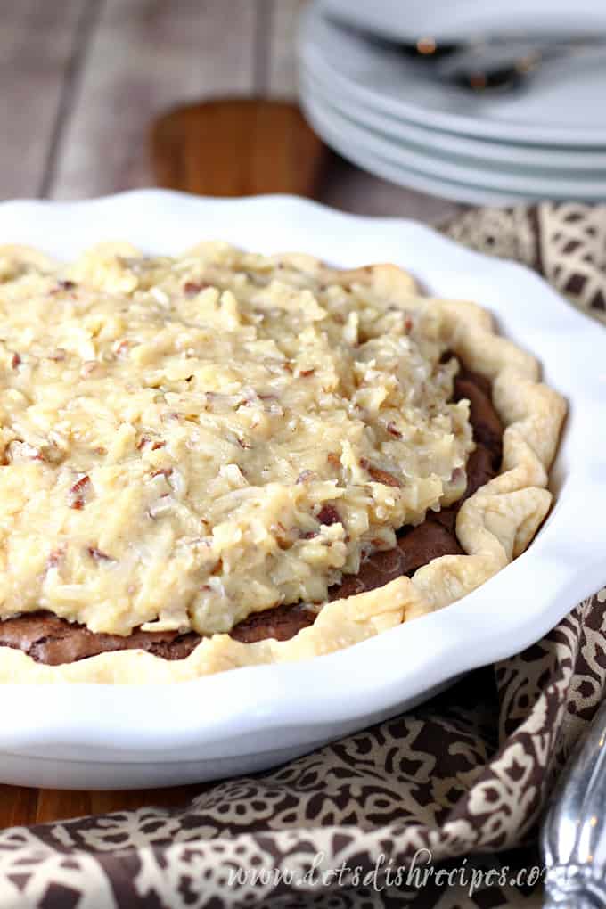 German Chocolate Fudge Pie