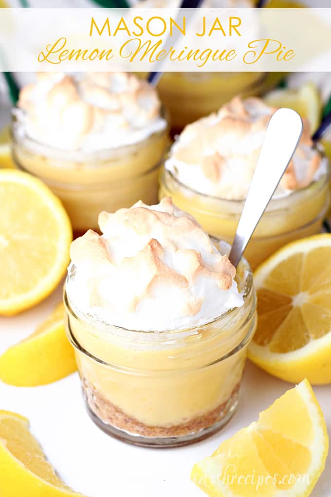 Mason Jar Lemon Meringue Pies