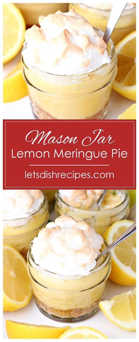 Mason Jar Lemon Meringue Pies