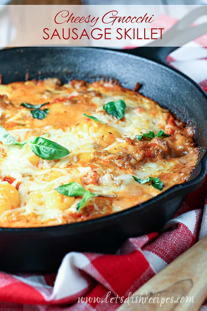 Cheesy Gnocchi and Sausage Skillet