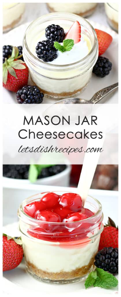 Mason Jar Cheesecakes