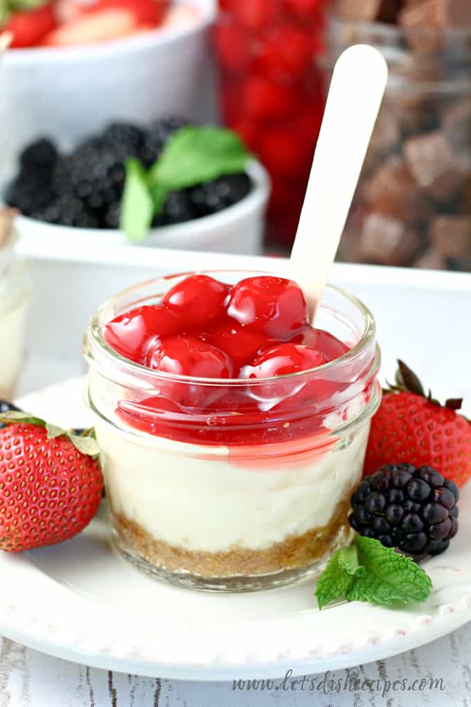 Mason Jar Cheesecakes