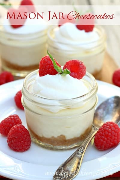 Mason Jar Cheesecakes