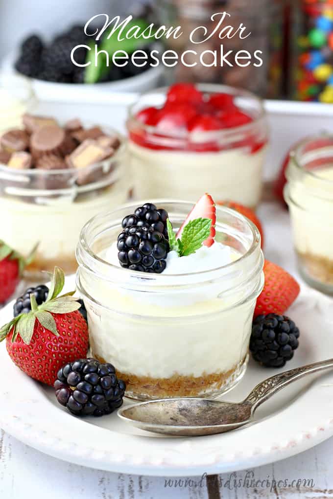 Mason Jar Cheesecakes