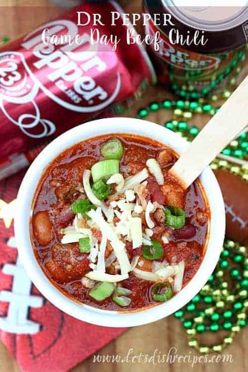 Dr Pepper Game Day Beef Chili