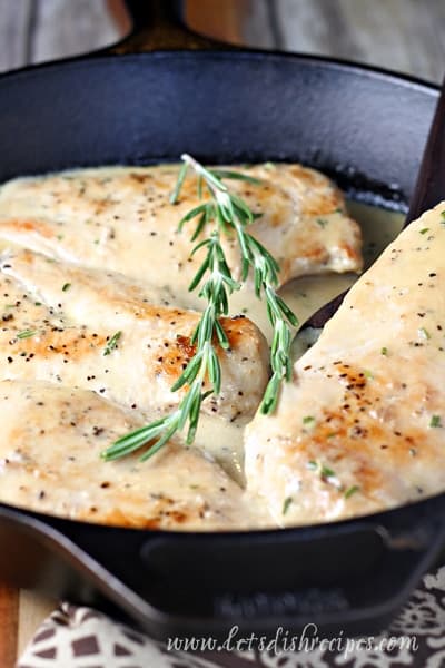 Chicken with Rosemary Butter Sauce