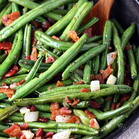 Skillet Green Beans and Bacon feature