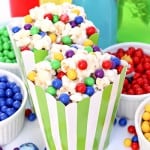 white chocolate marshmallow popcorn for inside out movie night