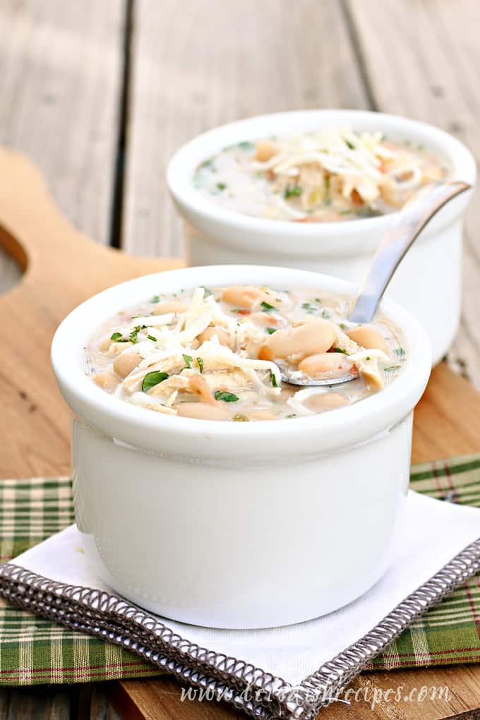 Slow Cooker White Chicken Chili