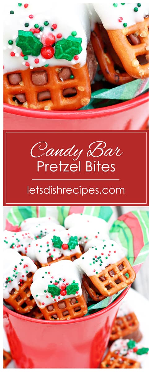 Candy Bar Pretzel Bites