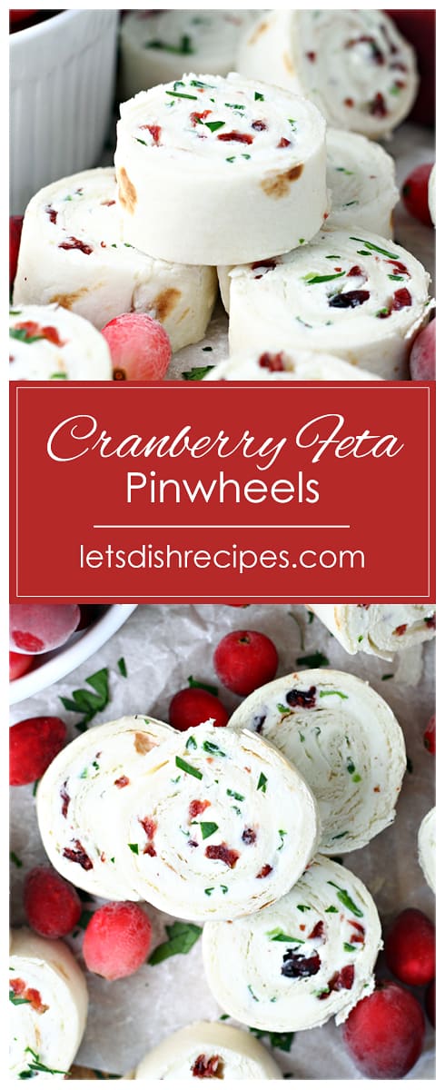 Cranberry Feta Pinwheels