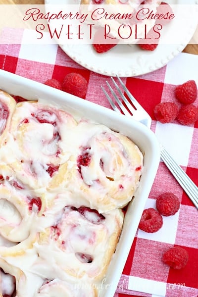 Raspberry Cream Cheese Sweet Rolls