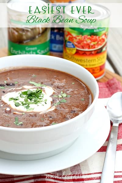 Easiest Ever Black Bean Soup