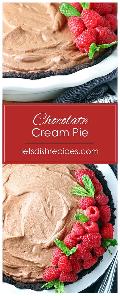 Dark Chocolate Cream Pie