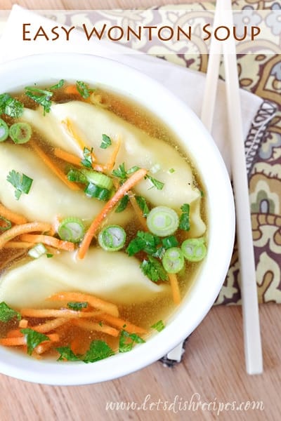 Easy Wonton Soup