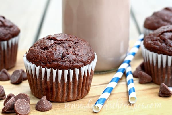 Double Chocolate Banana Muffins