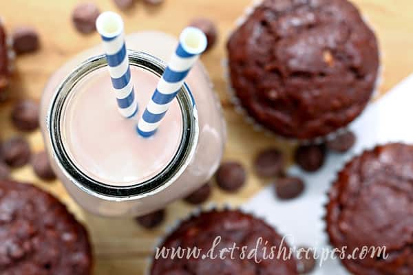 Double Chocolate Banana Muffins