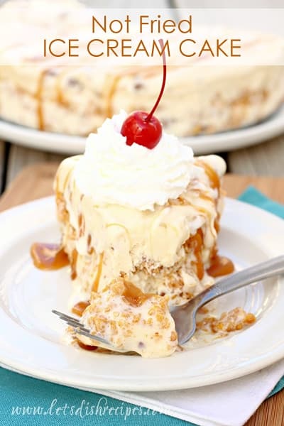 Not Fried Ice Cream Cake