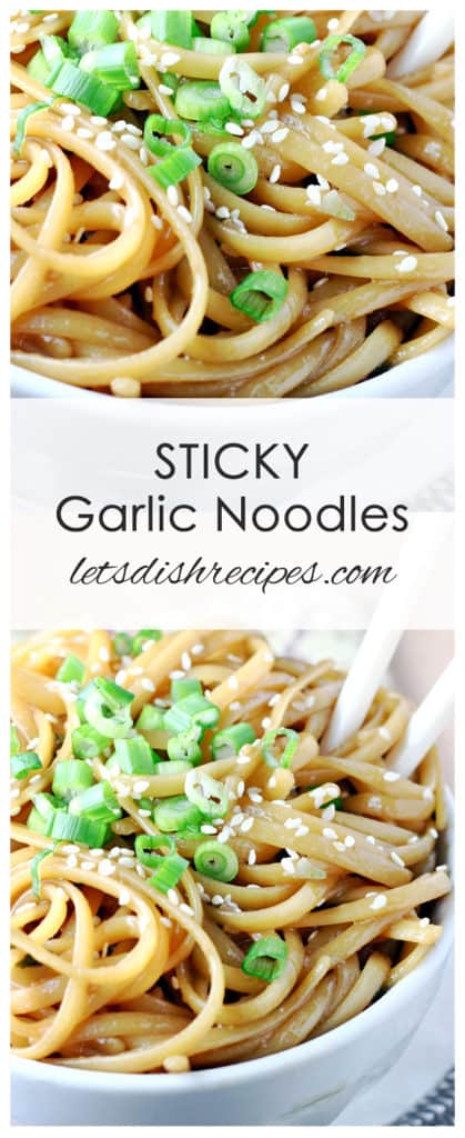 Sticky Garlic Noodles