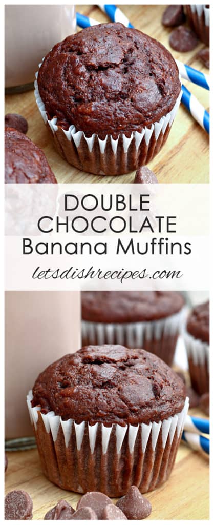 Double Chocolate Banana Muffins