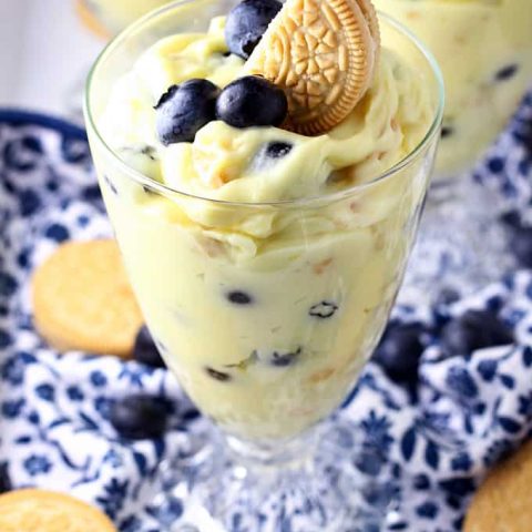 Golden Oreo Lemon Blueberry Salad feature