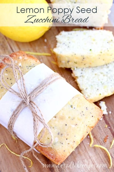 Lemon Poppy Seed Zucchini Bread