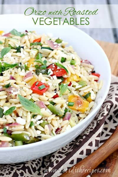 Orzo with Roasted Vegetables