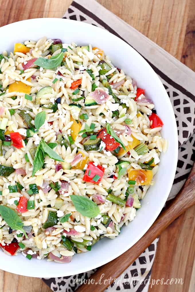 Orzo with Roasted Vegetables