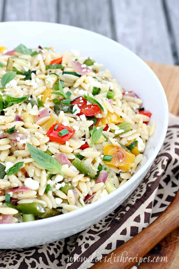 Orzo with Roasted Vegetables