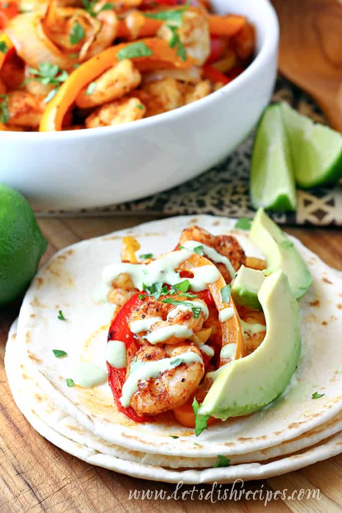 Shrimp Sheet Pan Fajitas